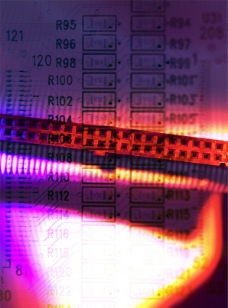 工业电路板万紫千红动感底纹图片