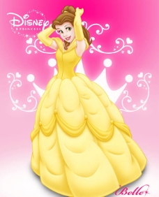 女士服装贝儿公主可爱的迪士尼公主图片