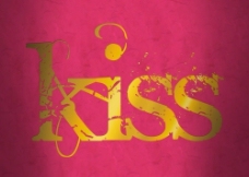 kiss 金属字