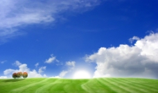 天空 草原 低碳 绿色 环保图片