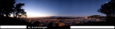 旧金山双峰山顶俯瞰城市夜景图片