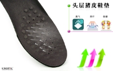 真皮鞋垫广告设计 休闲鞋垫PSD模板