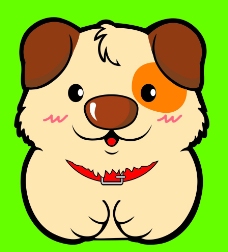 韩国小狗韩国可爱卡通小狗图片