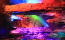 五彩石大峡谷自然风景图片