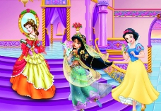 童话城堡童话公主迪士尼公主卡通美女白雪公主图片