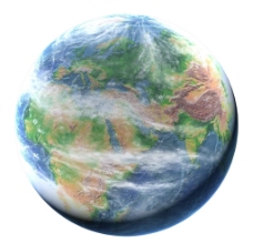 3D地球侧面图片
