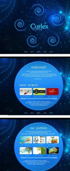 国外精品flash网站模板图片