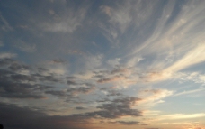 夕阳天空景色图片
