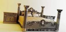 欧美欧式套床3d模型图片