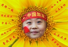中国加油葵花图片